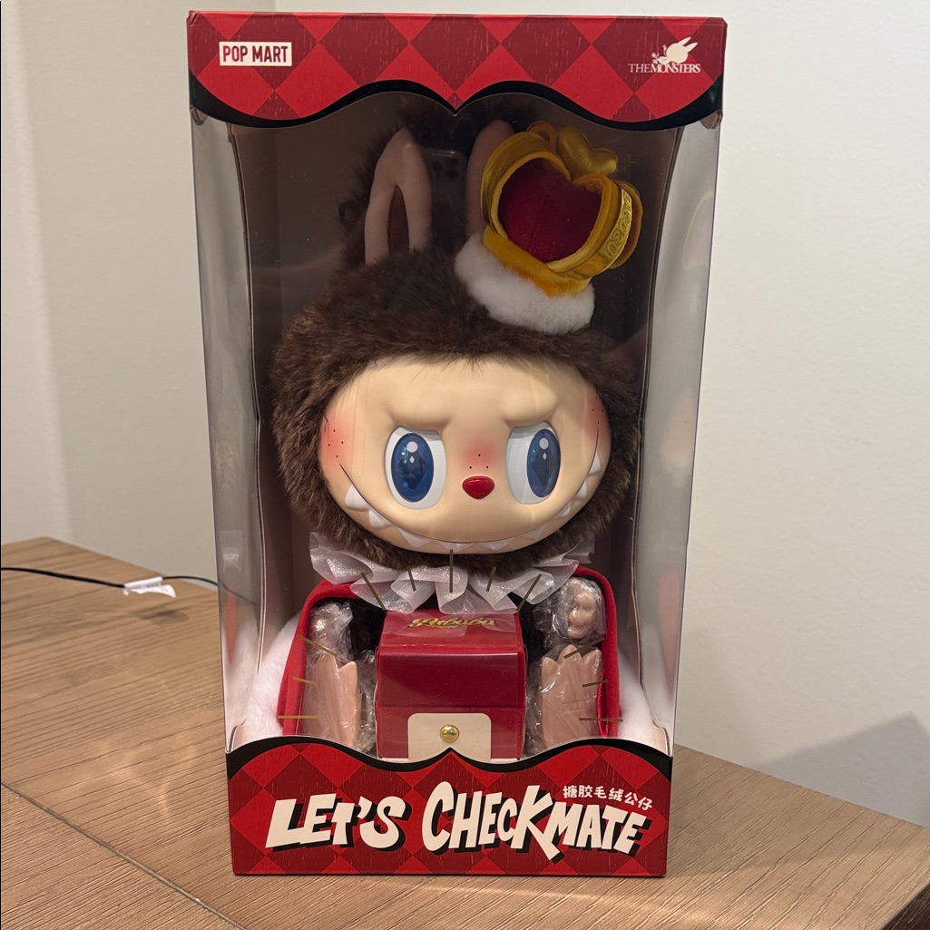 Pop Mart Let's Checkmate Bunny Figure - Red And Brown